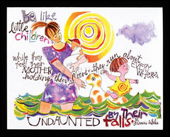 Wood Plaque - Be Like Little Children by M. McGrath