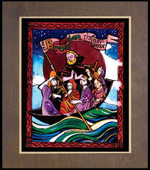 Wood Plaque Premium - St. Brendan the Navigator by M. McGrath