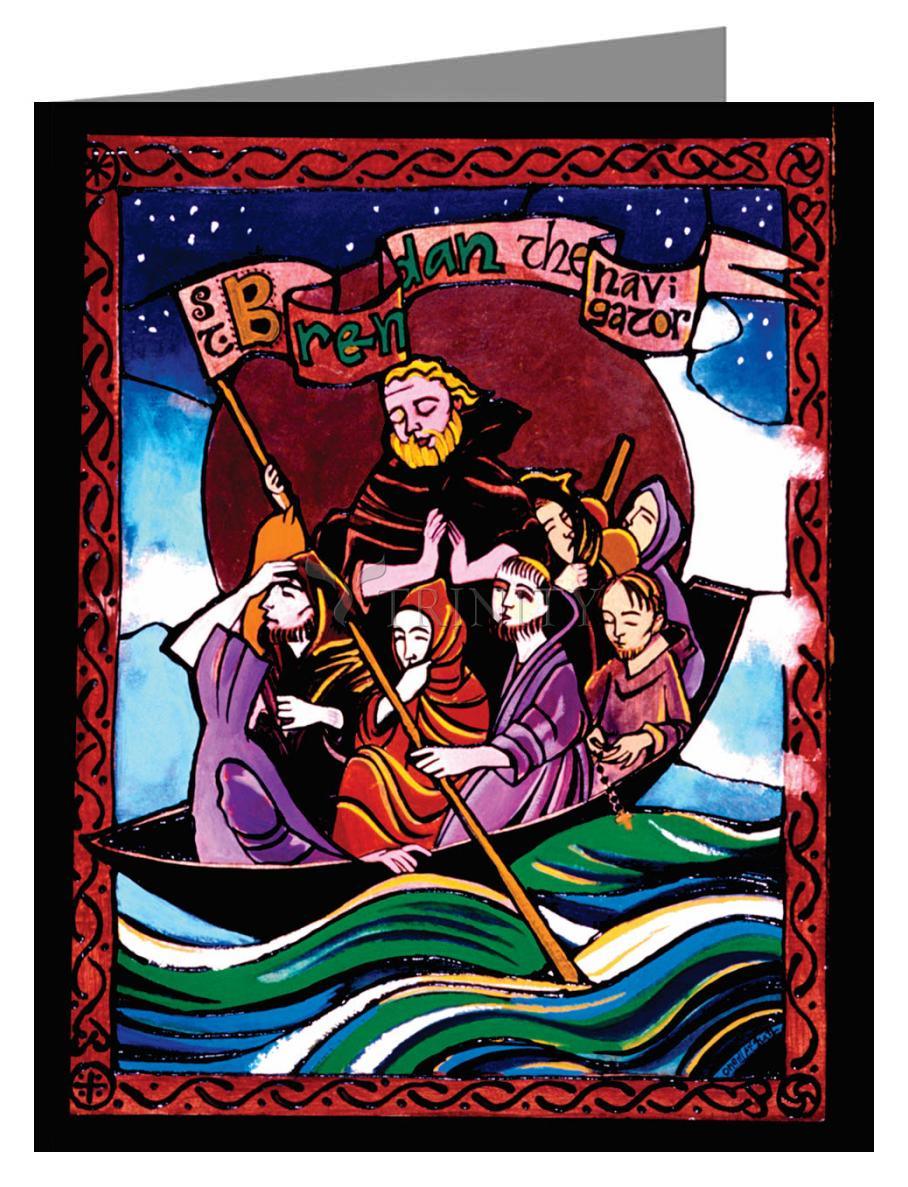 St. Brendan the Navigator - Note Card Custom Text