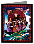 Custom Text Note Card - St. Brendan the Navigator by M. McGrath