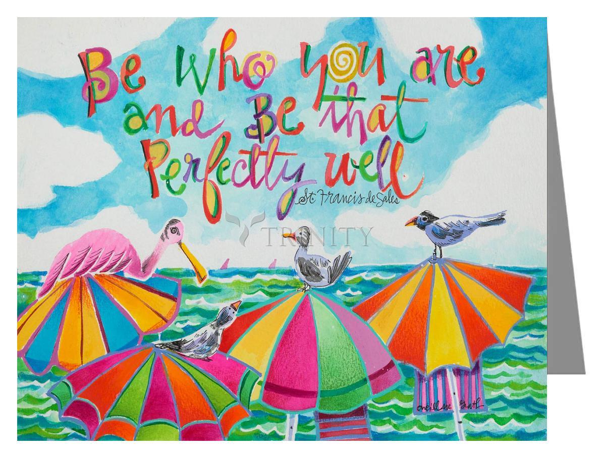 Be Who You Are - Note Card Custom Text