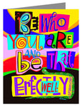 Note Card - Be Who You Are by M. McGrath