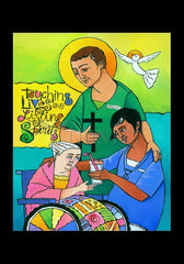 Holy Card - St. Camillus by M. McGrath