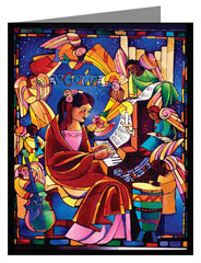 Custom Text Note Card - St. Cecilia by M. McGrath