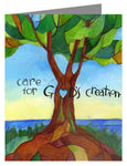 Custom Text Note Card - Care For God's Creation by M. McGrath
