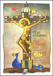 Wood Plaque - Church Cross by M. McGrath