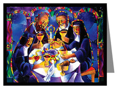 Custom Text Note Card - Communion of Saints by M. McGrath