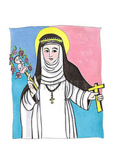 Holy Card - St. Catherine of Siena by M. McGrath