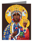 Custom Text Note Card - Our Lady of Czestochowa by M. McGrath