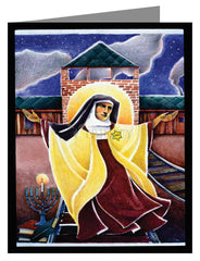 Custom Text Note Card - St. Edith Stein by M. McGrath