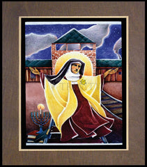 Wood Plaque Premium - St. Edith Stein by M. McGrath