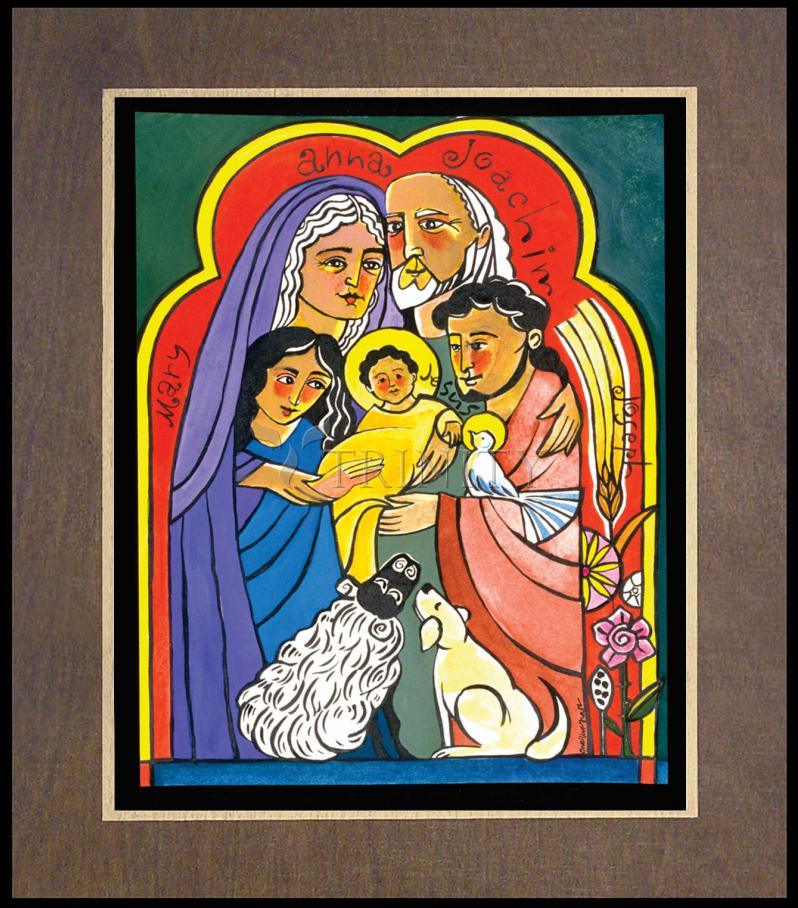 Extended Holy Family - Wood Plaque Premium