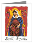 Custom Text Note Card - Mary: Expect Miracles by M. McGrath