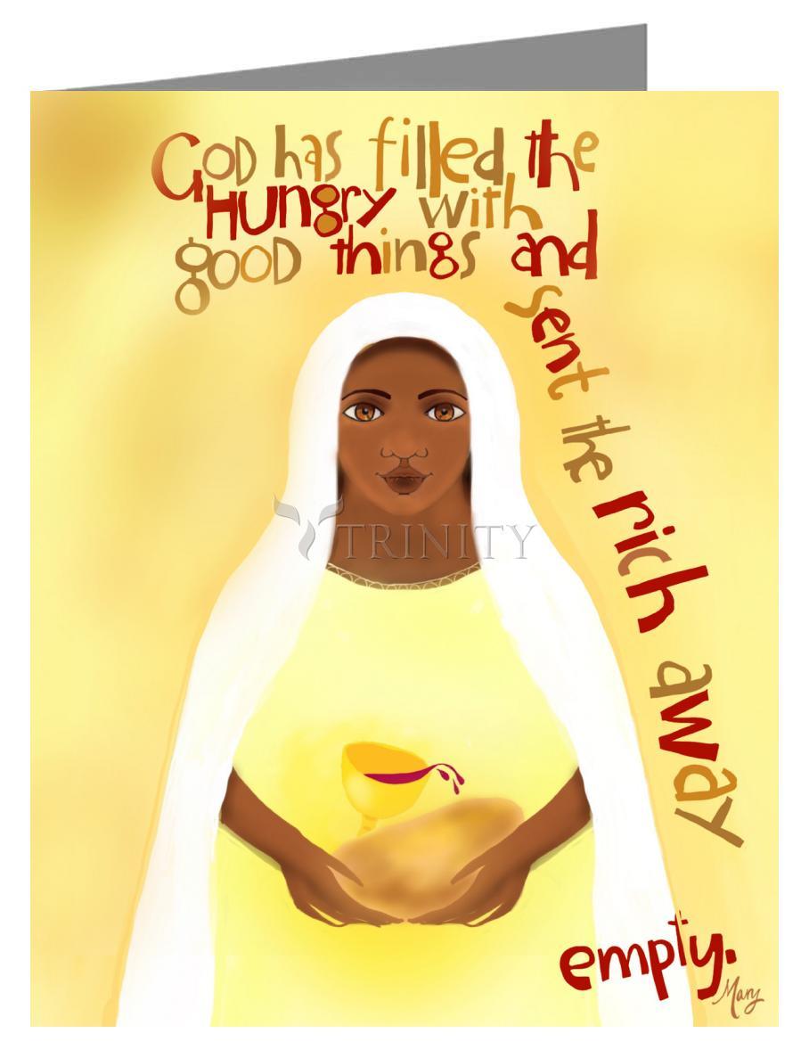 Mary's Song - Fill the Hungry - Note Card by Br. Mickey McGrath, OSFS - Trinity Stores