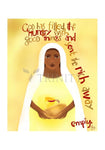 Holy Card - Mary's Song - Fill the Hungry by M. McGrath
