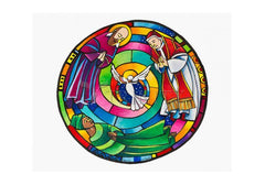 Holy Card - St. Francis de Sales, Thea Bowman, St. John XXIII Mandala by M. McGrath