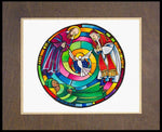 Wood Plaque Premium - St. Francis de Sales, Thea Bowman, St. John XXIII Mandala by M. McGrath