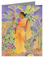 Note Card - Garden Madonna by M. McGrath