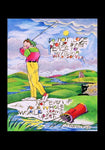 Holy Card - Golfer: Do Not Lose Your Inner Peace by M. McGrath