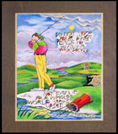 Wood Plaque Premium - Golfer: Do Not Lose Your Inner Peace by M. McGrath