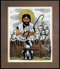 Wood Plaque Premium - Good Shepherd by M. McGrath