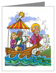 Custom Text Note Card - St. Paul: Greet Sts. Priscilla and Aquila by M. McGrath