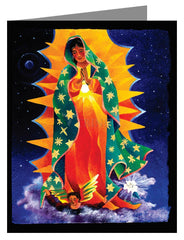 Custom Text Note Card - Our Lady of Guadalupe by M. McGrath