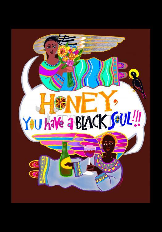 Honey, You Have a Black Soul - Holy Card