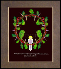 Wood Plaque Premium - Hold Fast to God by M. McGrath