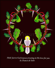 Wood Plaque - Hold Fast to God by M. McGrath