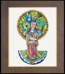 Wood Plaque Premium - St. Hildegard of Bingenby M. McGrath