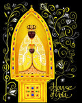 Wood Plaque - Mary, House of Gold by M. McGrath