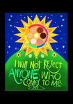 Holy Card - I Will Not Reject Anyone by M. McGrath