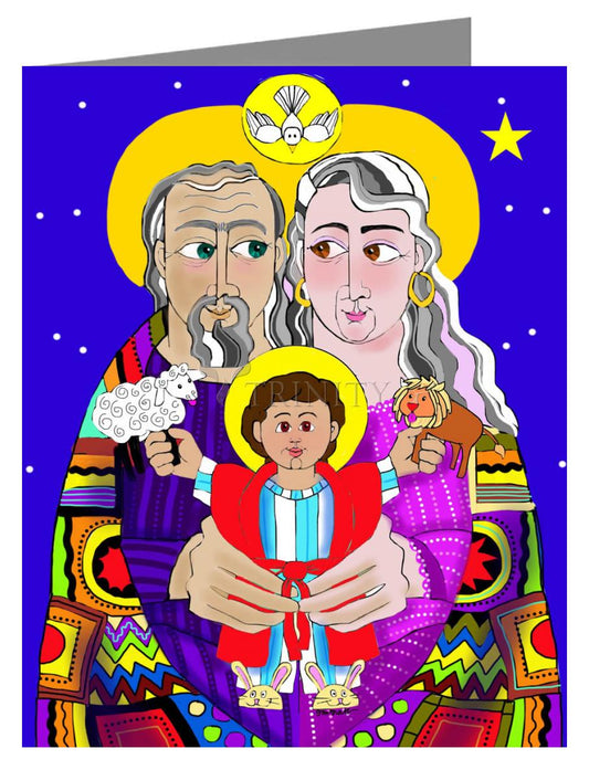 Sts. Ann and Joachim, Grandparents with Jesus - Note Card Custom Text