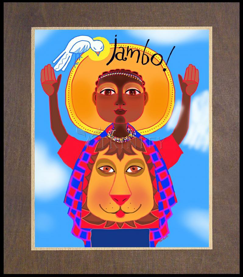 Jambo Jesus - Wood Plaque Premium