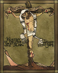 Wood Plaque - Jesus, King of the Jews by M. McGrath