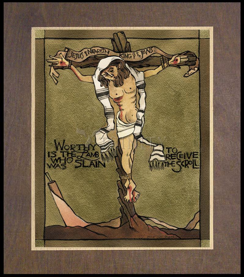 Jesus, King of the Jews - Wood Plaque Premium