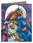 Custom Text Note Card - Stations of the Cross - 14 Body of Jesus is Laid in the Tomb by M. McGrath