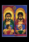 Holy Card - St. Joseph and Jesus by M. McGrath
