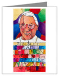 Custom Text Note Card - Pope John Paul I by M. McGrath