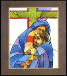 Wood Plaque Premium - Stations of the Cross - 13 Body of Jesus is Taken From the Cross by M. McGrath