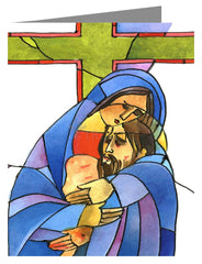 Custom Text Note Card - Stations of the Cross - 13 Body of Jesus is Taken From the Cross by M. McGrath