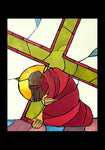 Holy Card - Stations of the Cross - 7 Jesus Falls a Second Time by M. McGrath