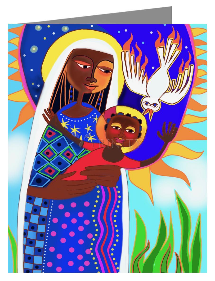 Kenya Madonna and Child - Note Card by Br. Mickey McGrath, OSFS - Trinity Stores