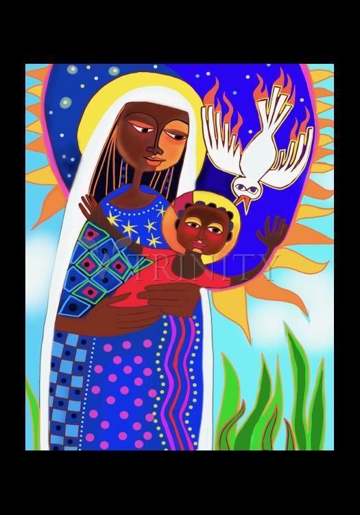 Kenya Madonna and Child - Holy Card by Br. Mickey McGrath, OSFS - Trinity Stores