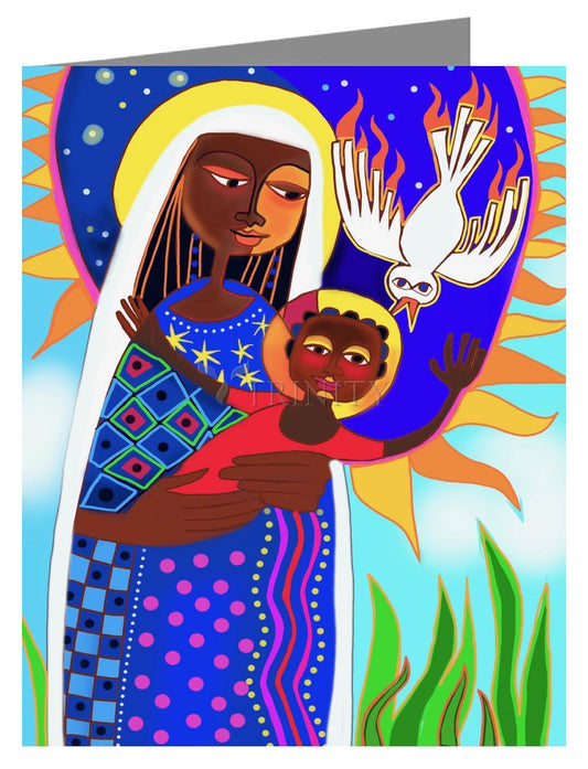 Kenya Madonna and Child - Note Card Custom Text