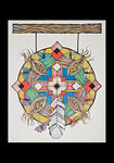 Holy Card - St. Kateri Tekakwitha's Mandala by M. McGrath
