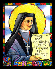 Wood Plaque - St. Leonie Aviat by M. McGrath