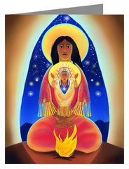 Note Card - Lakota Madonna with Child by M. McGrath