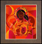 Wood Plaque Premium - Our Lady of Light, Pentecost by M. McGrath